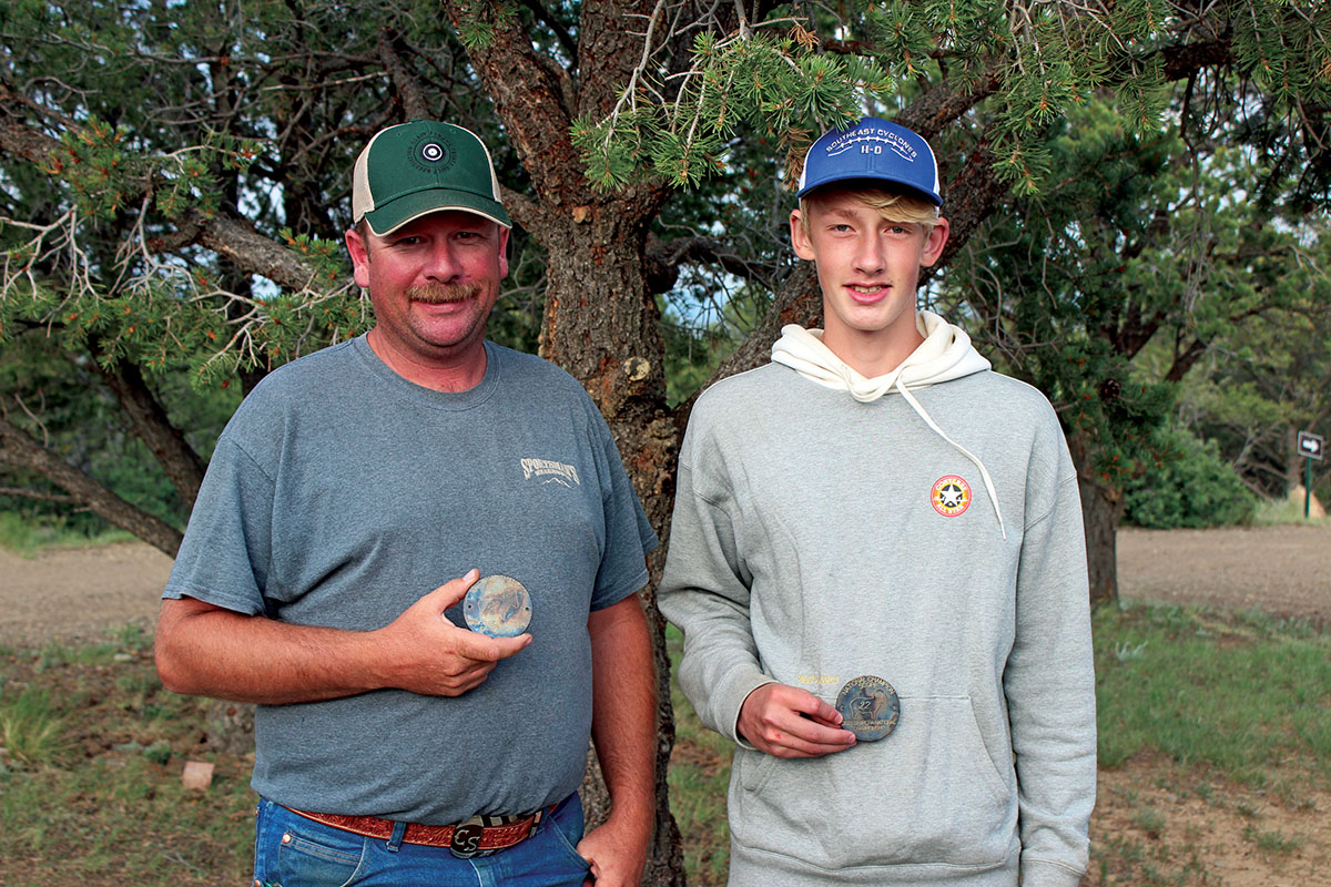 Left to right: Cody Smith, 2021 22BPCR National Iron Sight Champion; Cole Sauer, 2021 22BPCR National Scope Champion.